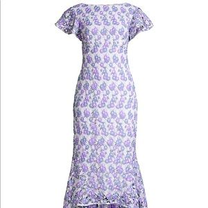 NWT Shoshanna Genoveva Lace High Low Floral Dress